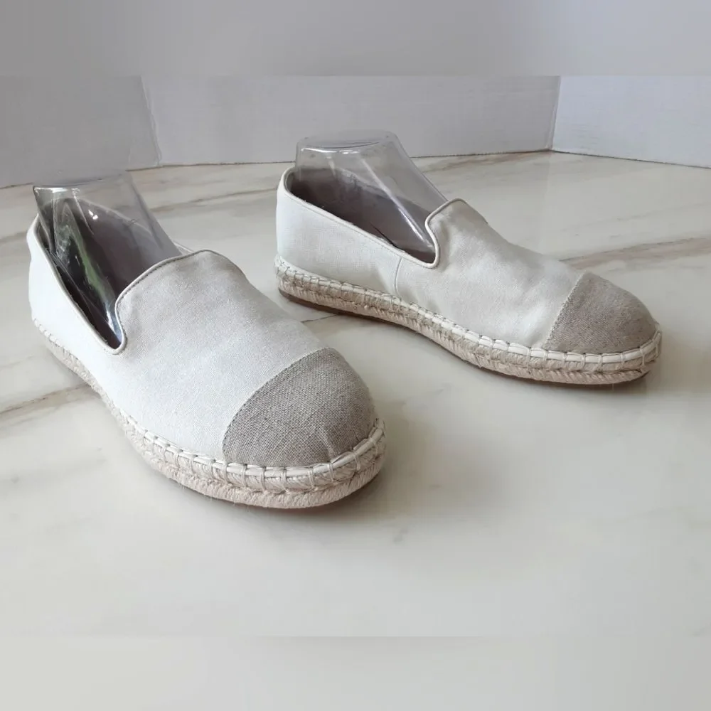 Universal Thread Skipper Cream Platform Slip On Espadrille Sz. 10